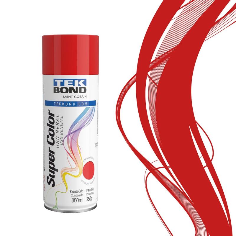 TINTA SPRAY VERMELHO 350ML TEK BOND