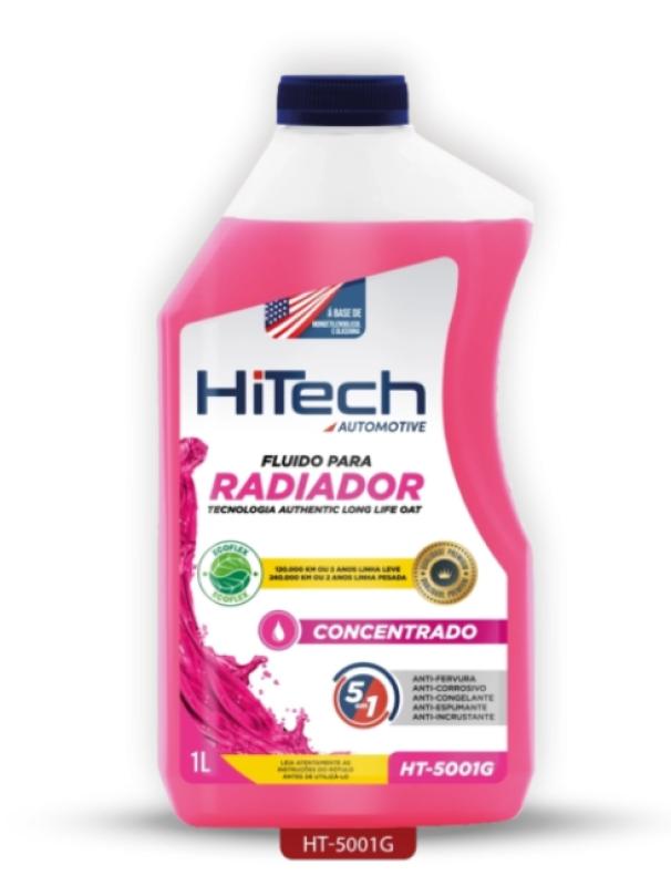 ADITIVO PARA RADIADOR HIBRIDO CONCENTRADO HT5001 ROSA 1L - HITECH