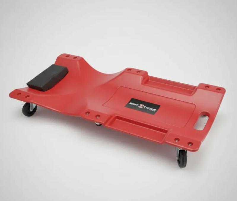 CARRO ESTEIRA VERMELHO COM ENCOSTO - CAPACIDADE 150KG - SGT TOOLS