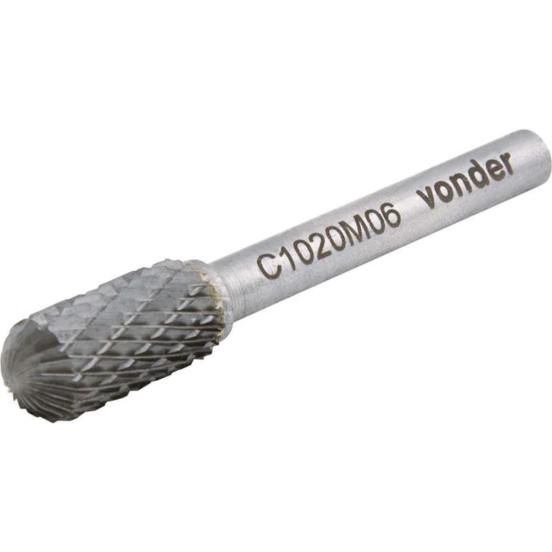 LIMA ROTATIVA ABAULADA 10X20MM HASTE 6MM - VONDER