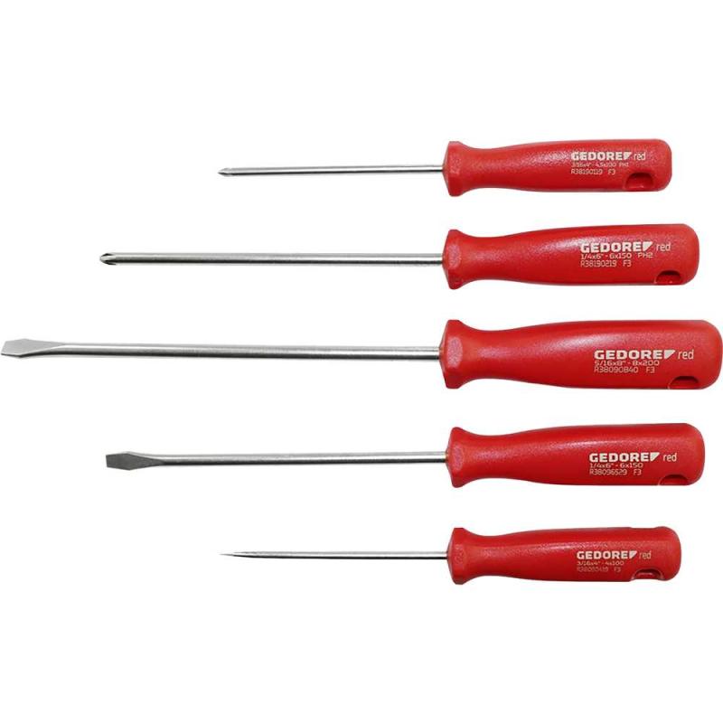 JOGO CHAVE FENDA/PHILLIPS 5PC - GEDORE RED