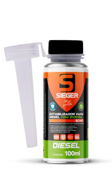 ESTABILIZADOR DE DIESEL C/BIOCIDA SC141 100ML - SIEGER (D)