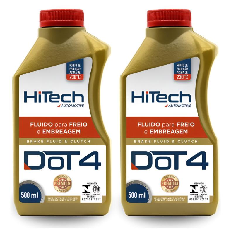 FLUIDO PARA FREIO DOT 4 500ML - HITECH