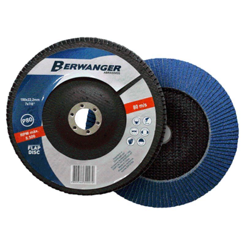 DISCO FLAP 7" 180 X 22MM P040 - BERWANGER