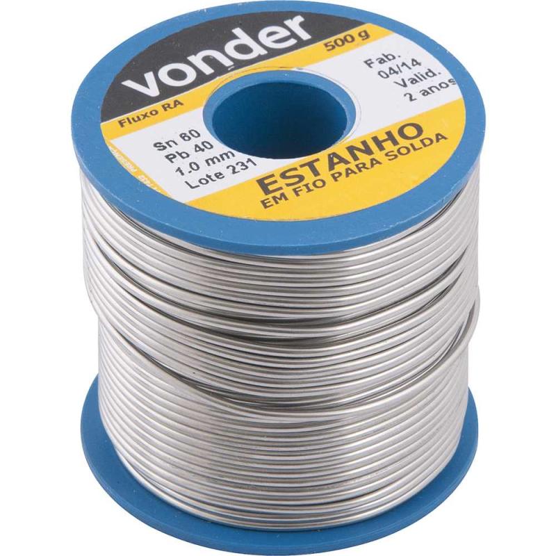 ESTANHO FIO 1,0MM 60X40 500G - VONDER