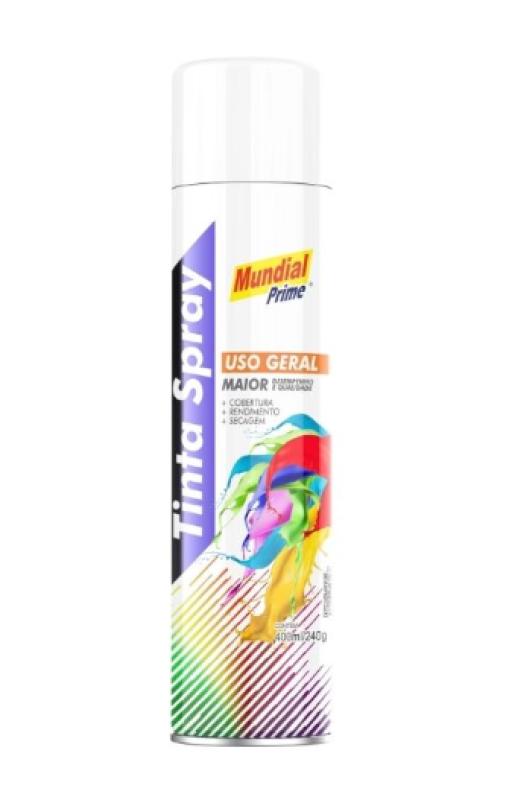 TINTA SPRAY UG BRANCO SEMI BRILHO 400ML - MUNDIAL PRIME