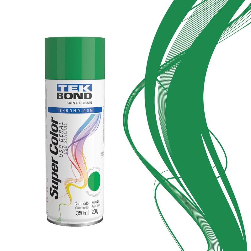 TINTA SPRAY VERDE 350ML TEK BOND