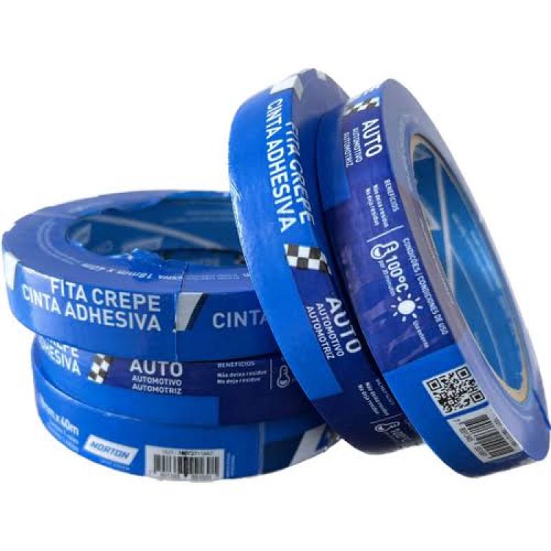 FITA CREPE 18MMX40M AUTOMOTIVA AZUL NORTON