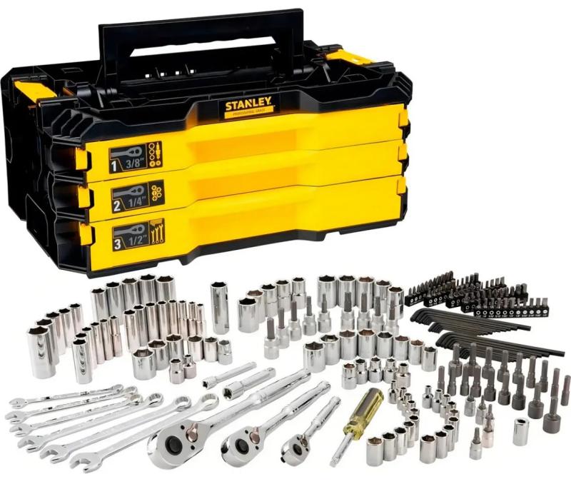 CAIXA DE FERRAMENTAS COM 203 PEÇAS STANLEY