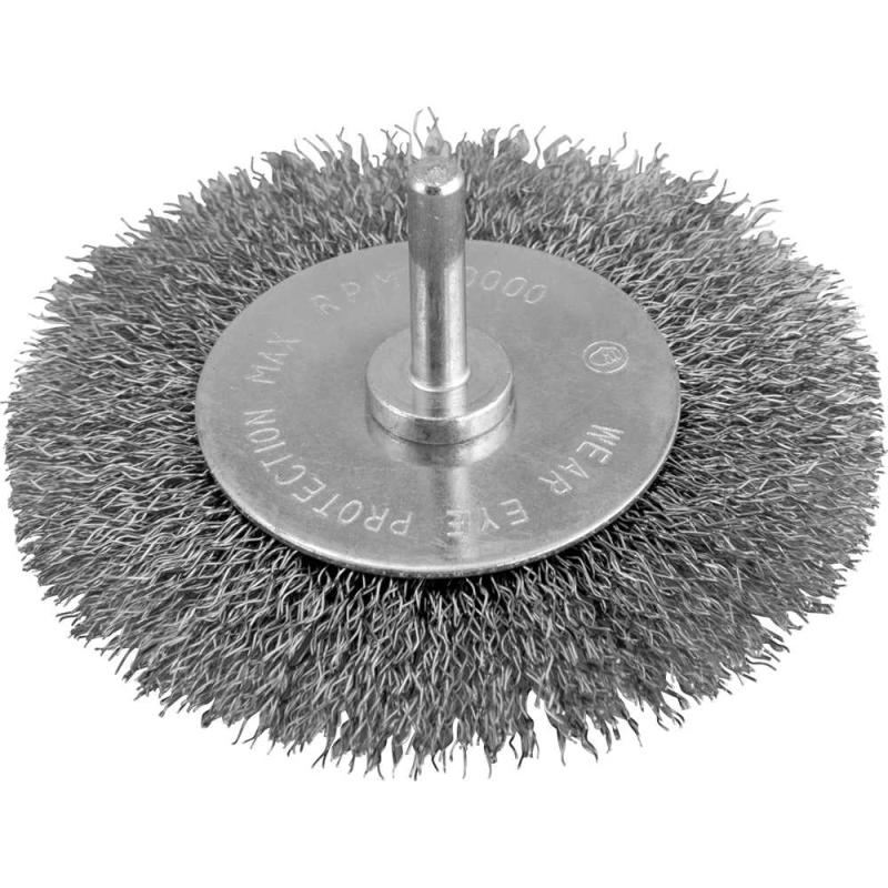 ESCOVA CIRCULAR 4" HASTE 1/4" INOX 4500RPM - VONDER