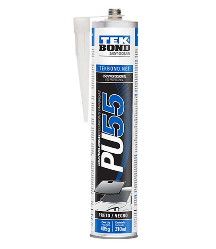 COLA PARABRISA PU55 PRETO 310ML TEKBOND