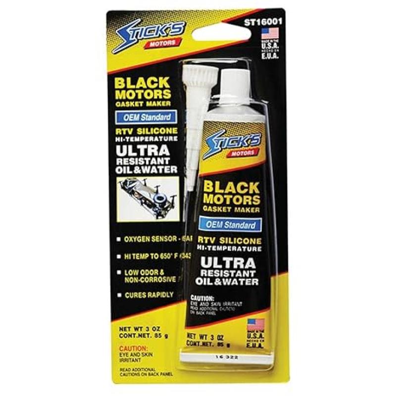 SILICONE HT STICKS MOTORS BLACK