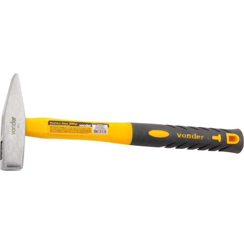 MARTELO PENA 300G CABO FIBRA - VONDER