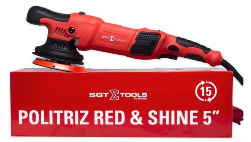 POLITRIZ ROTO ORBITAL RED E SHINE 5" 15MM 900W 60HZ - SGT5116 - 220V - SGT TOOLS