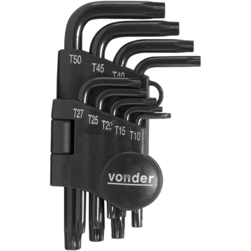 JOGO CHAVE TORX 9PC T10-T50 - VONDER (C)
