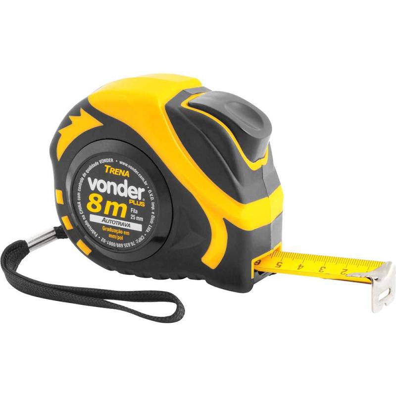 TRENA ACO 8M X 25MM AUTO TRAVA - VONDER PLUS