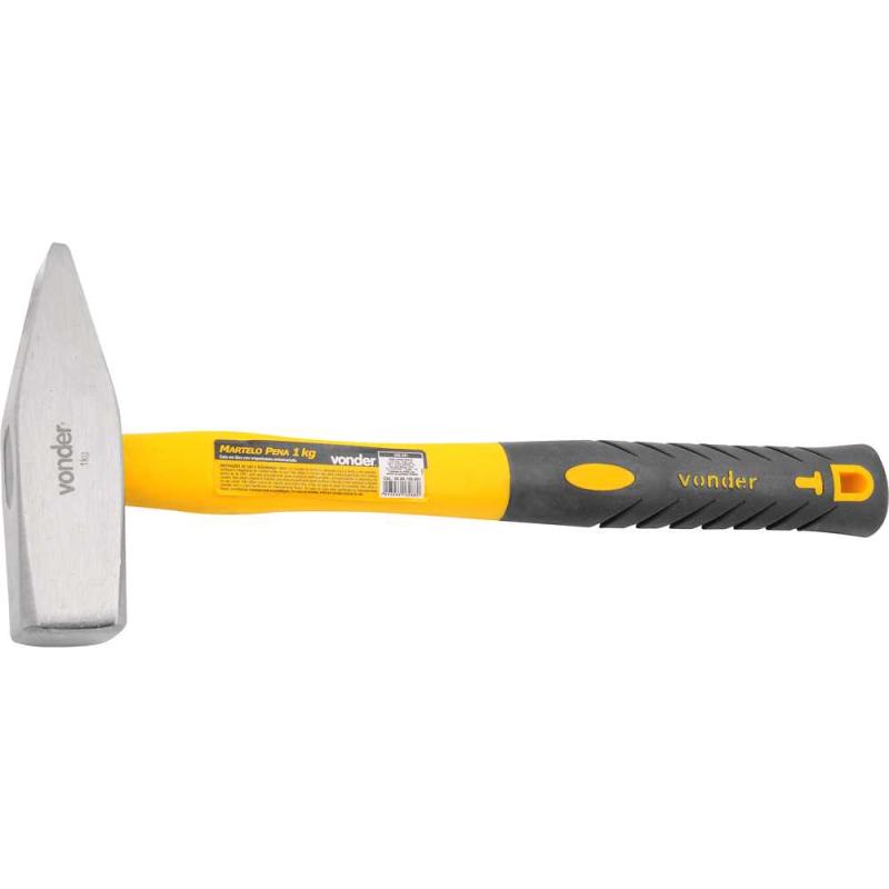MARTELO PENA 1,0KG CABO FIBRA - VONDER