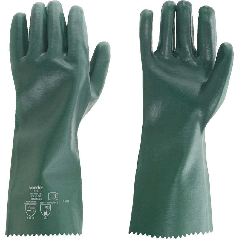 LUVA PVC LISA COM FORRO 36CM PLV0036 - VONDER