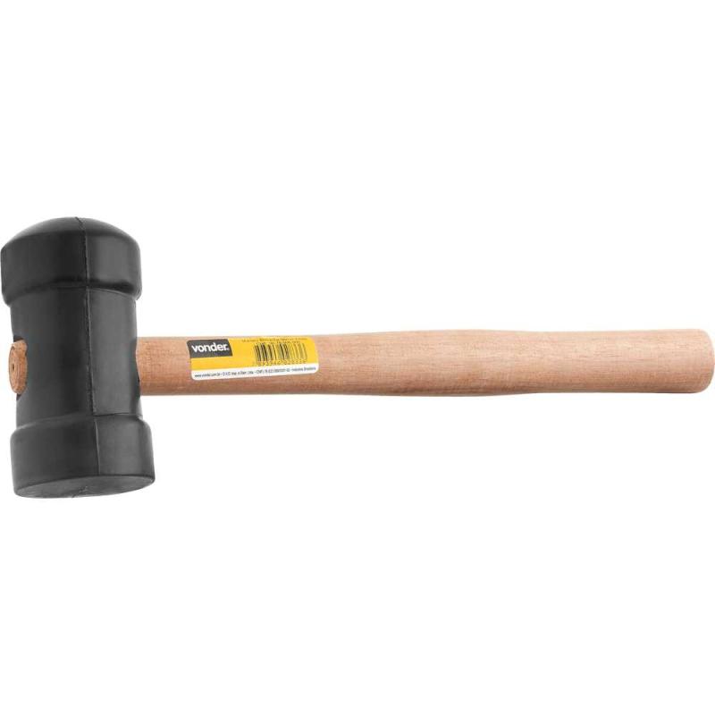 MARTELO BORRACHA 60MM PRETO - VONDER