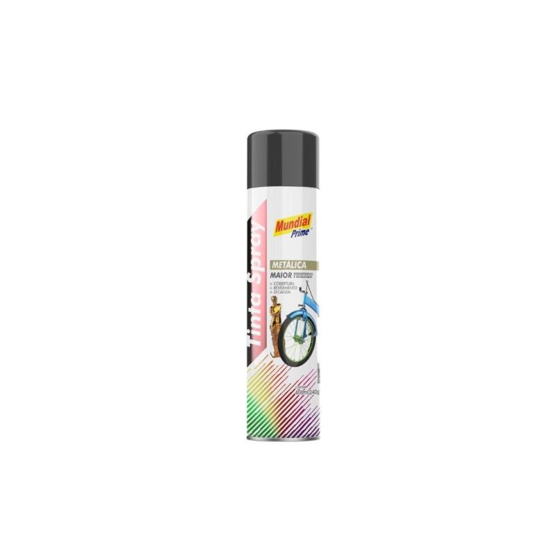 TINTA SPRAY METALICA GRAFITE 400ML - MUNDIAL PRIME