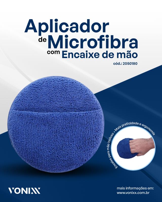 APLICADOR DE MICROFIBRA COM ENCAIXE DE MAO - VONIXX
