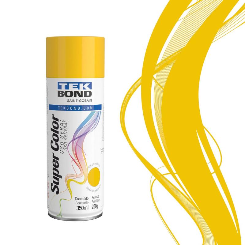 TINTA SPRAY AMARELO 350ML TEK BOND