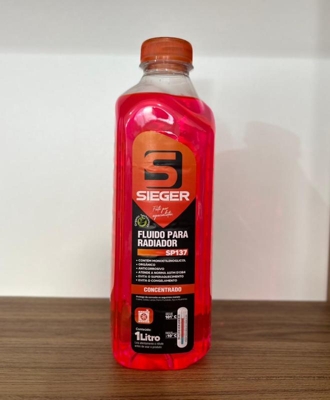 FLUIDO PARA RADIADOR ORGANICO CONCENTRADO ROSA SP137 1L - SIEGER (C)