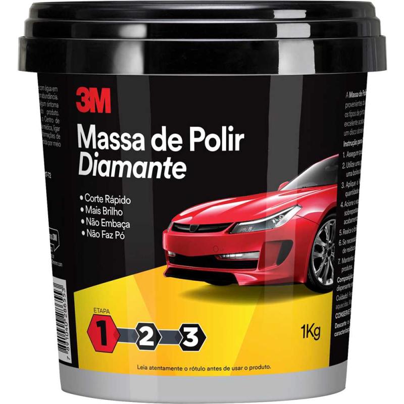 MASSA DE POLIR 1,0KG DIAMANTE - 3M