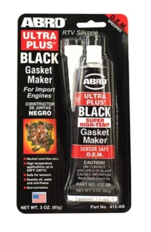 SILICONE ALTA TEMPERATURA ABRO BLACK - ABRO