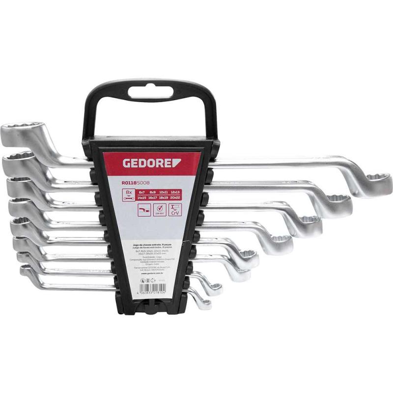 JOGO CHAVE ESTRELA 06A22MM 8PCS - GEDORE RED