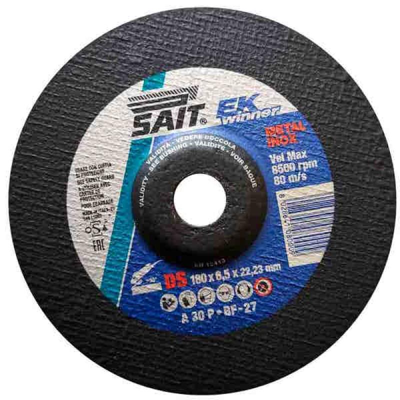 DISCO DE DESBASTE 7" - 180 X 6,5 X 22,2 A30P - SAIT