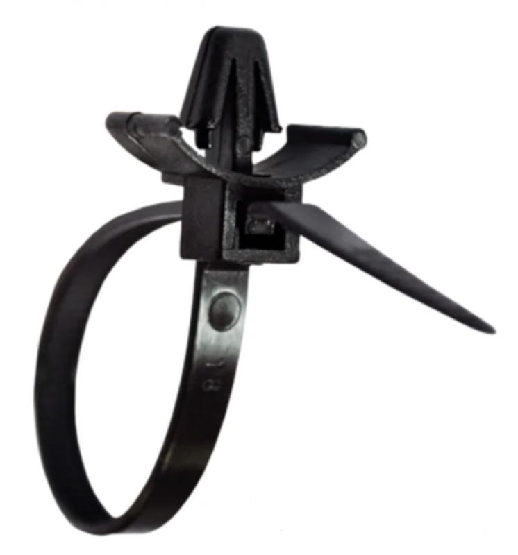 ABRACADEIRA C/CLIP HS PRETO 100 mm X 2,5 mm - FRONTEC 100 pcs