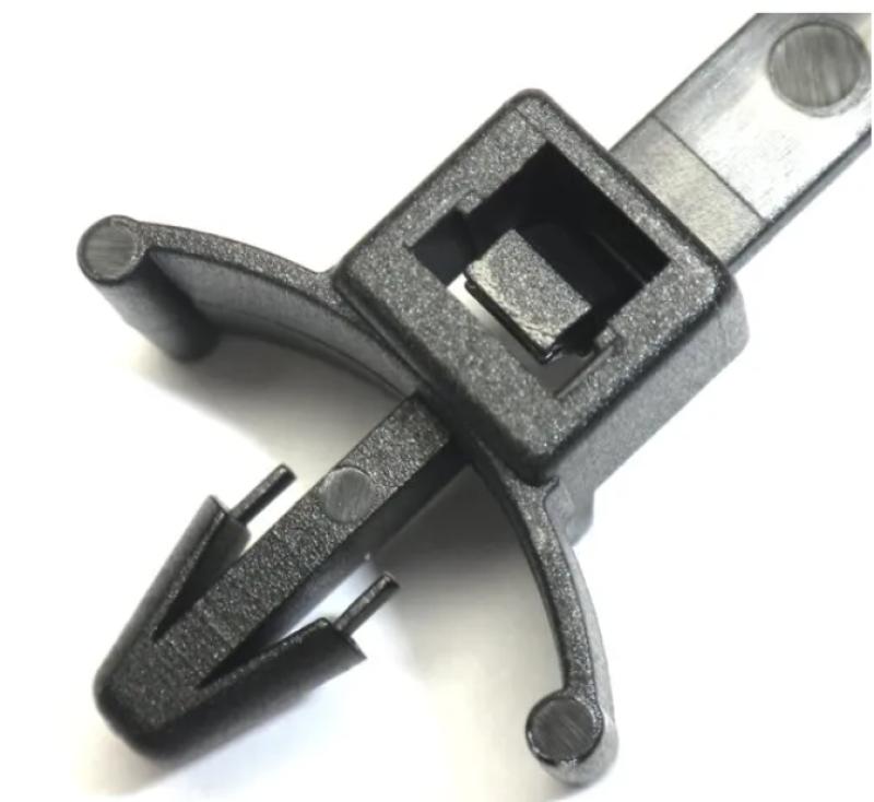 ABRACADEIRA  C/CLIP UV PRETO 135 mm X 4,8 mm - FRONTEC 100 pcs