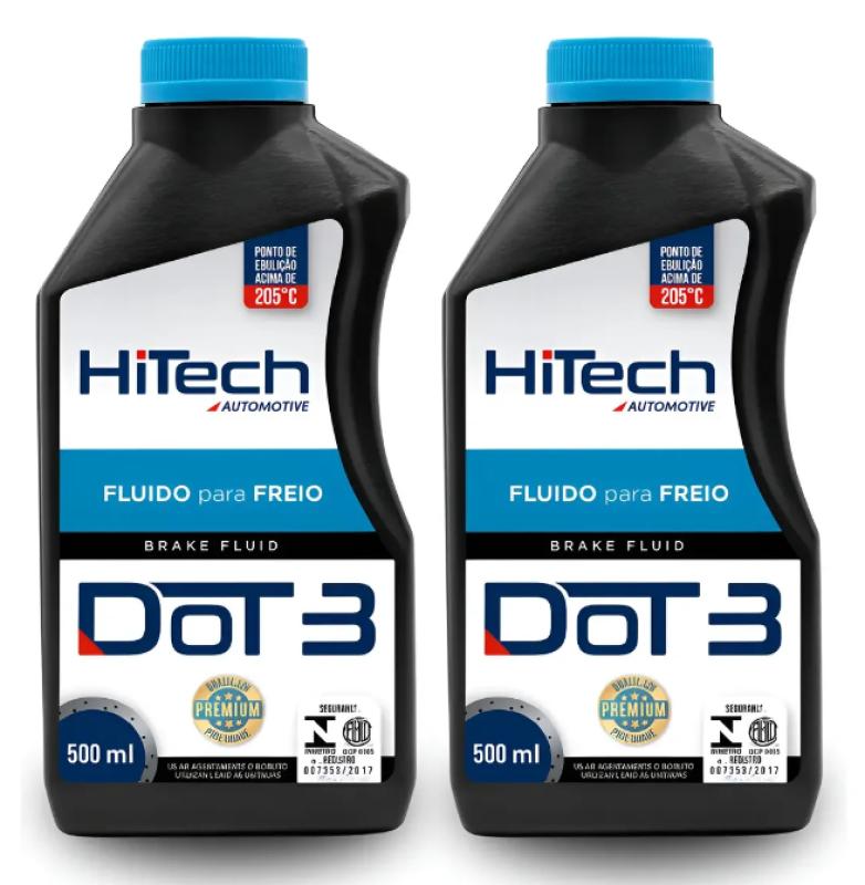 FLUIDO PARA FREIO DOT 3 500ML - HITECH