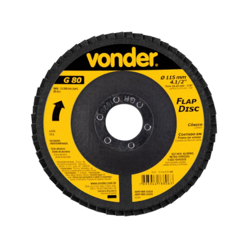 DISCO FLAP CONICO 4.1/2" G 80 (C.FIBRA)